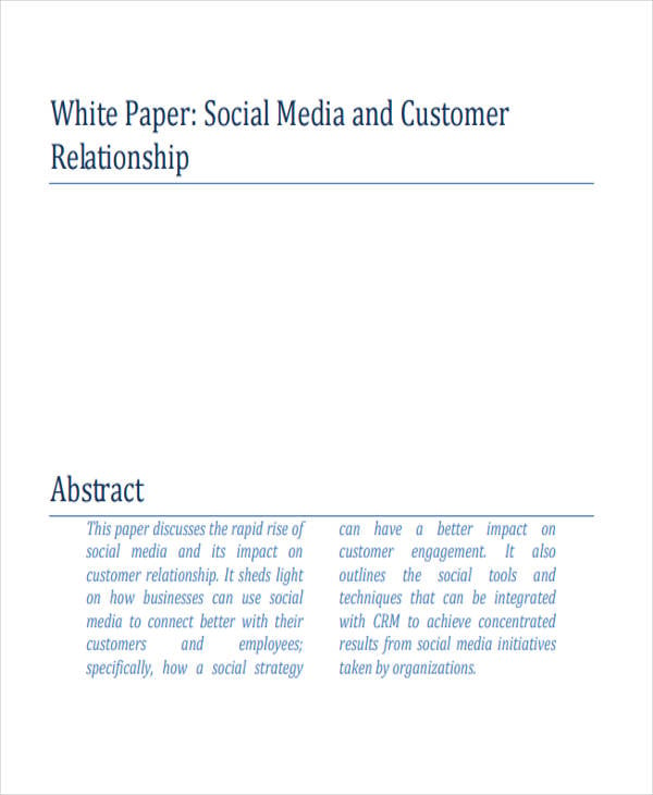 social media white paper