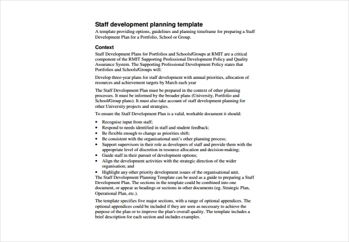 staff-development-planning-template