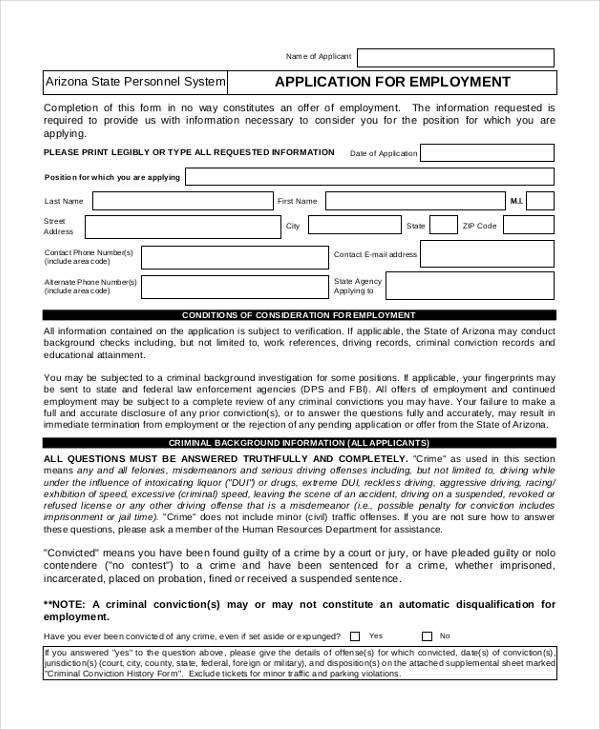 41+ Application Templates in PDF