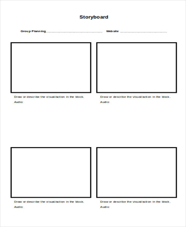 storyboard for website planning