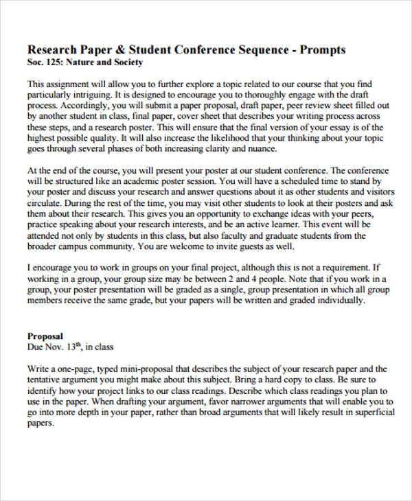 research paper examples for students