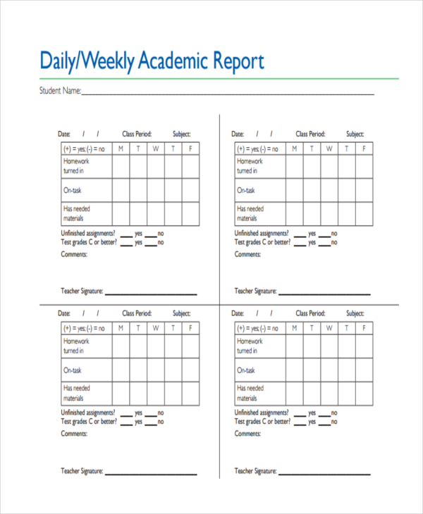 45+ Sample Weekly Report Templates - Word, PDF | Free & Premium Templates