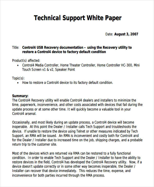 49 White Paper Templates