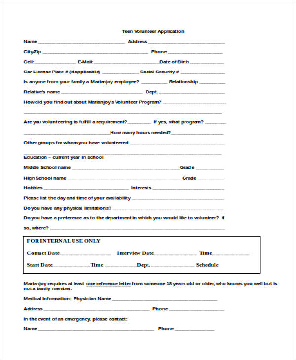 38   Application Templates in Word Google Docs Apple Pages PDF