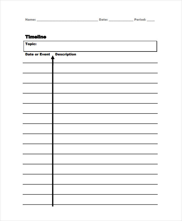 Printable Timeline Templates Printable Timeline Templates Timeline 