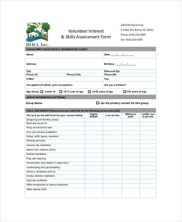 32+ Assessment Forms in PDF