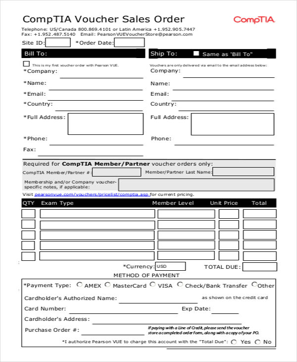 13+ Sales Order Forms - Free Samples, Examples Format Download