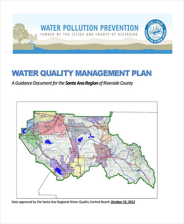 water quality management plan