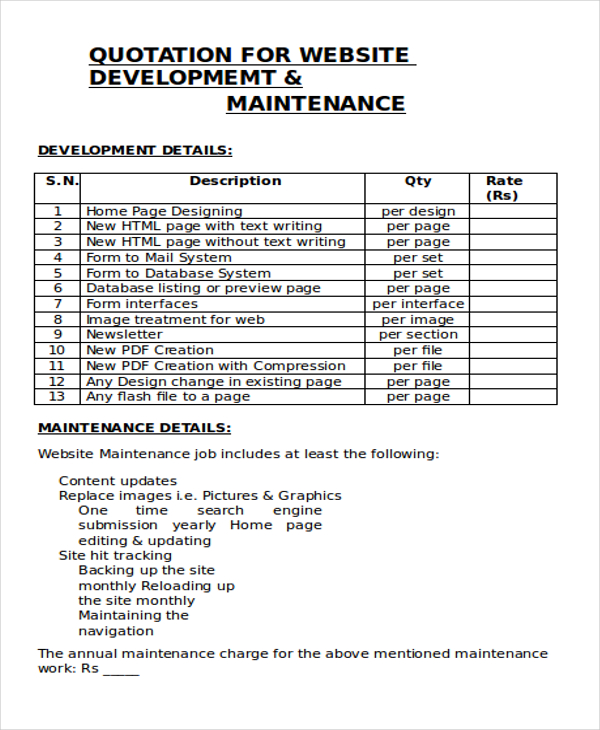 doc template business quotation Templates Templates Free  in Quotation & Doc 17 Premium