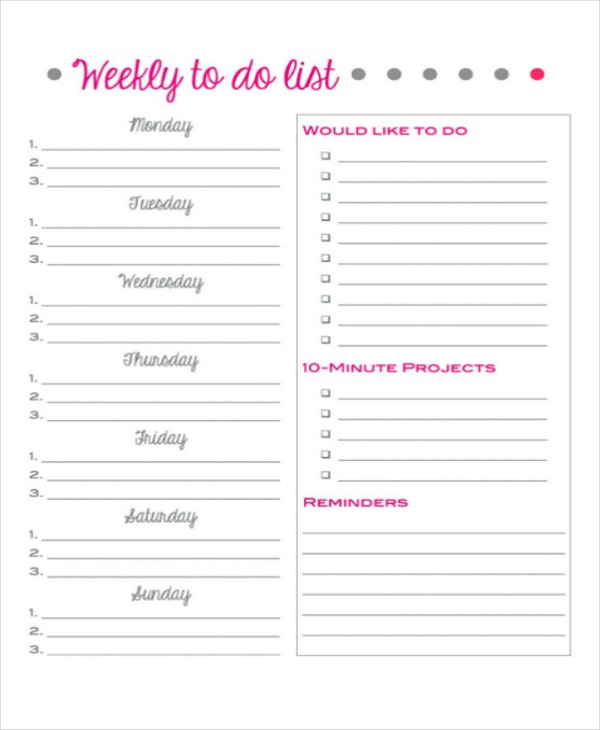 20 free task list templates free premium templates