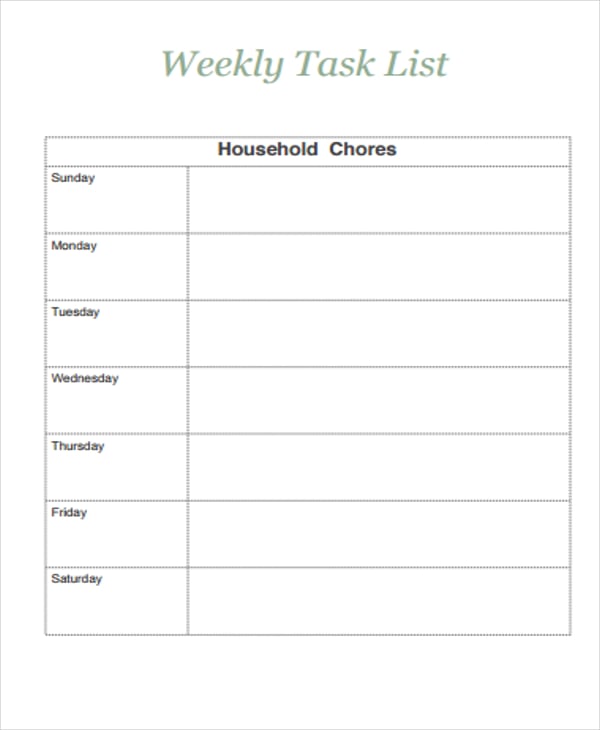 weekly-home-task-list