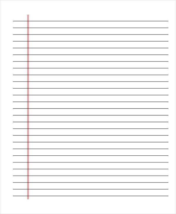 28 Lined Paper Templates