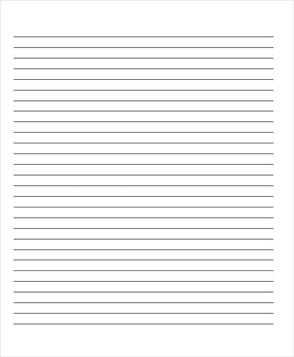 wide lined paper