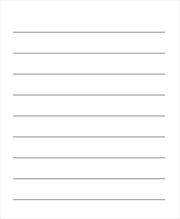 26+ Sample Lined Paper Templates