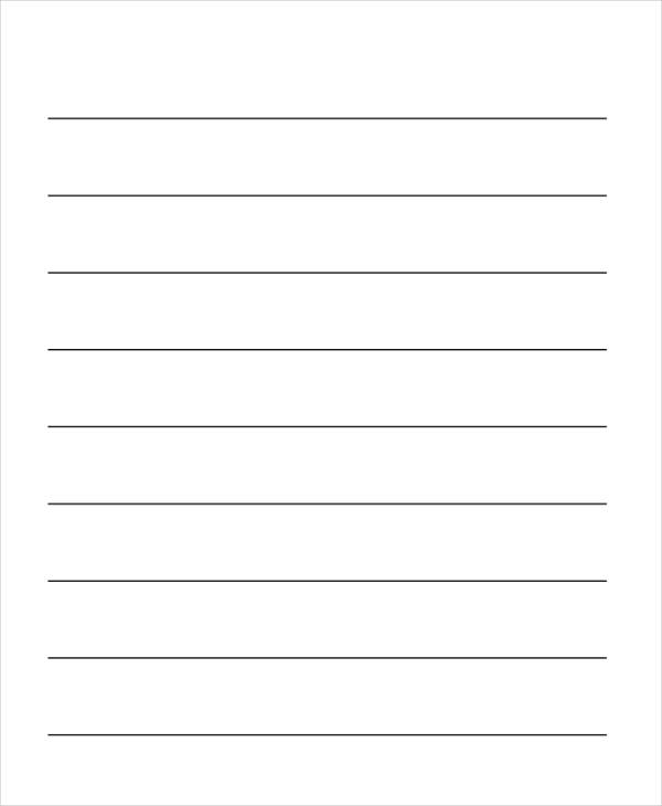 31+ Sample Lined Paper Templates