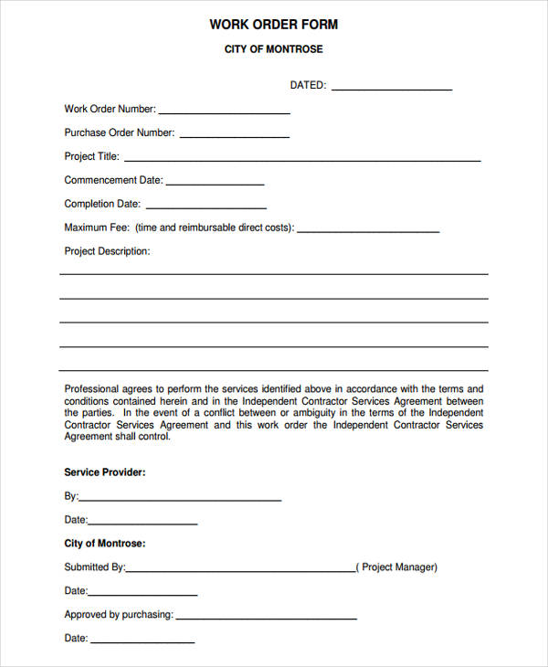Contract Template Printable Proposal Contract Form 