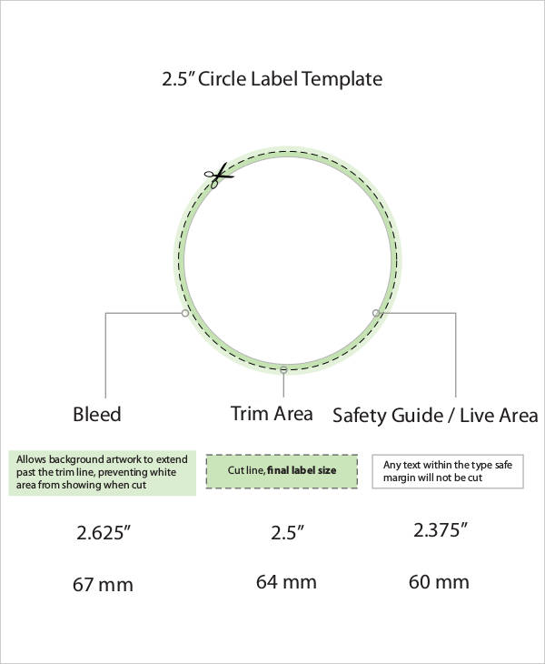 1 5 Inch Circle Label Template
