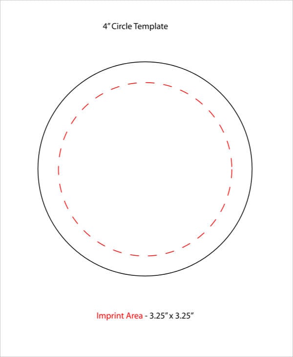 4 inch circle template