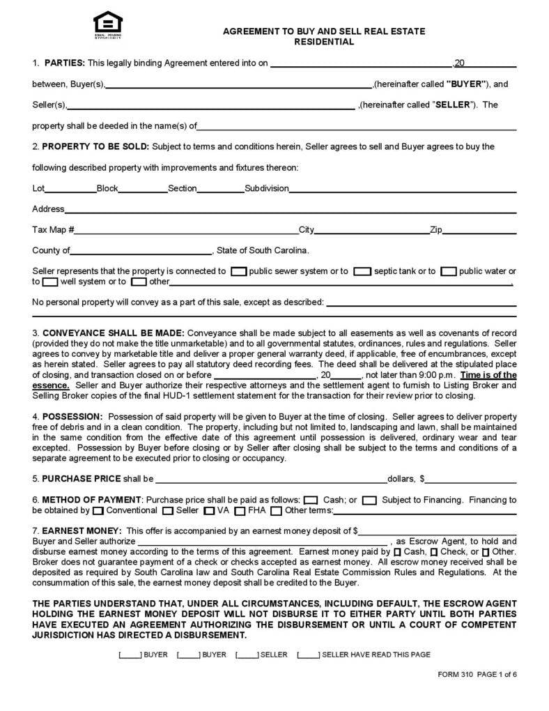 agreement to buy sell real estate pdf format page 001 788x1020