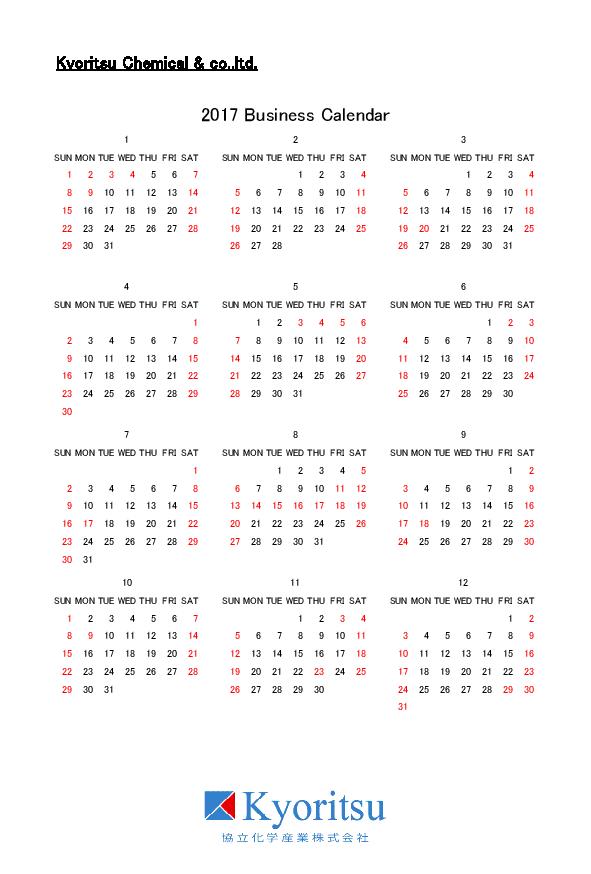 business calendar sample page 00