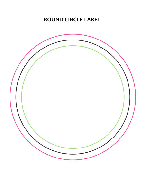 circle round label template