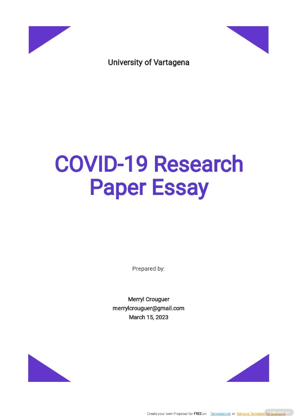 covid 19 research paper essay template