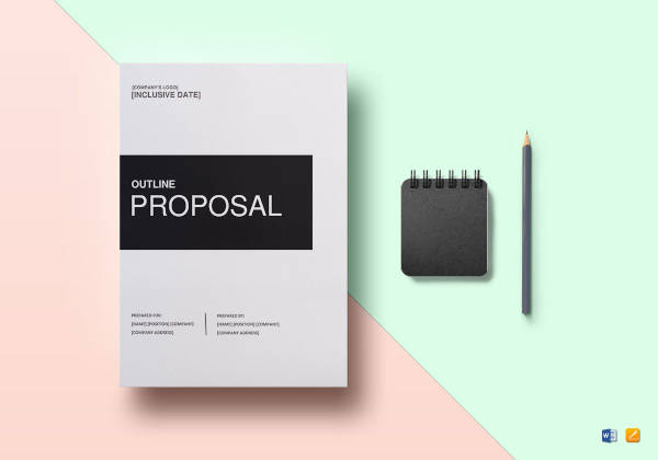 easy to print proposal outline template