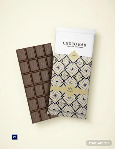 editable chocolate packaging template