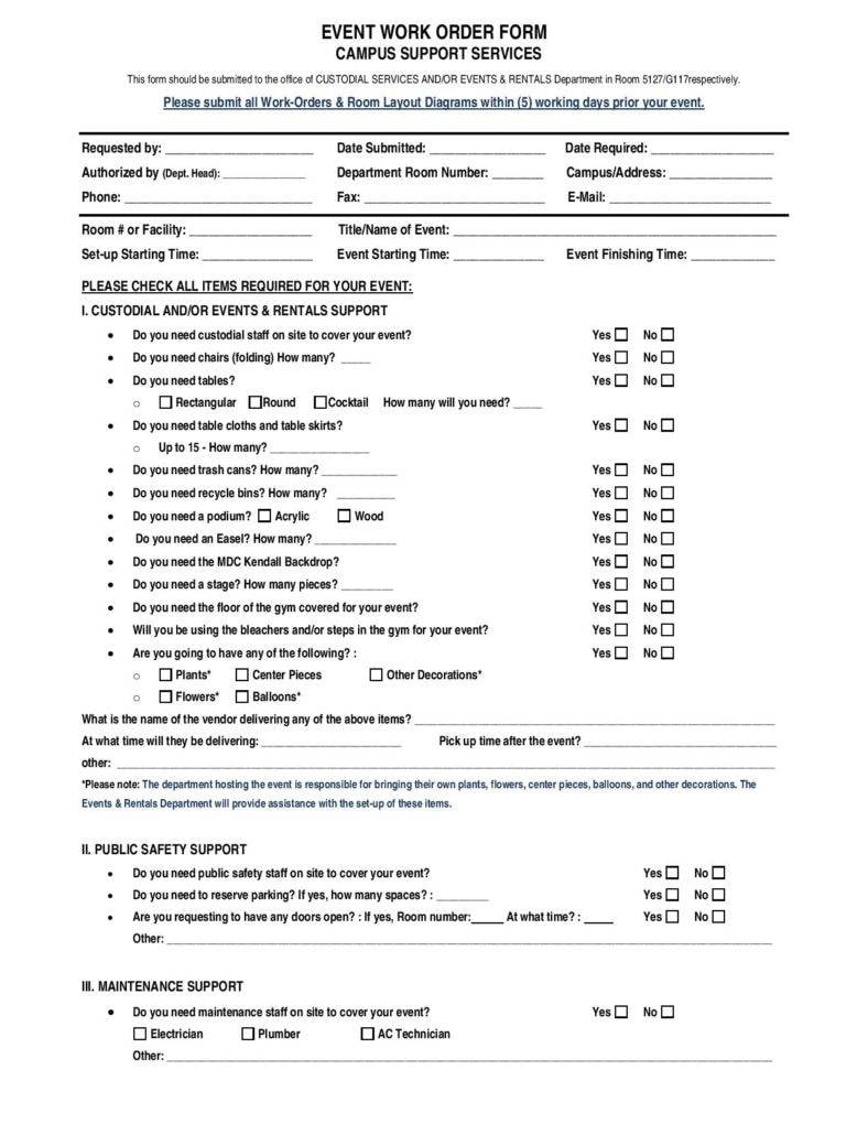 example format template for events work order form page 001 788x1020