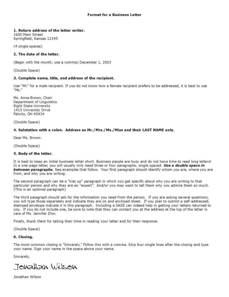 format for a business letter page 001 788x1020
