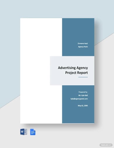 free advertising agency project report template