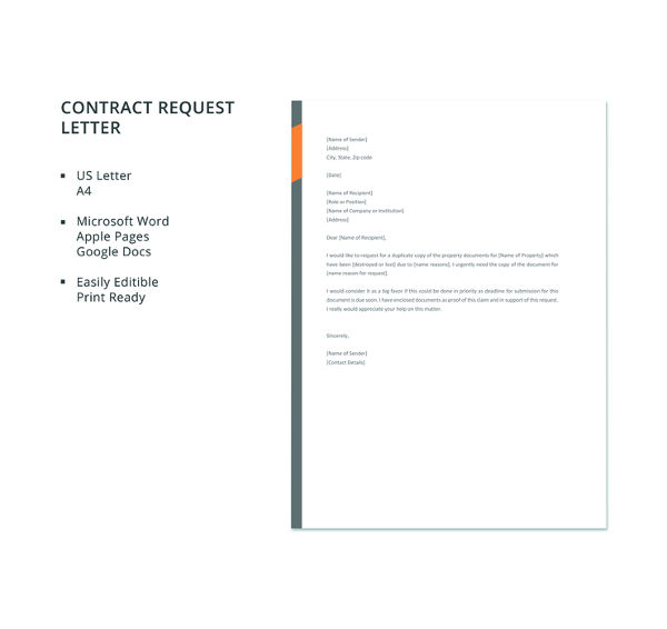 free-contract-request-letter-template
