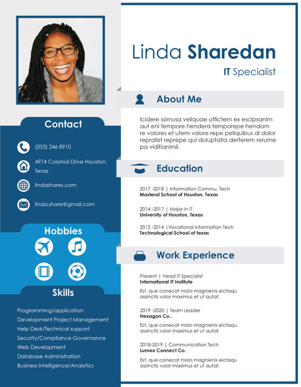 free professional resume templates