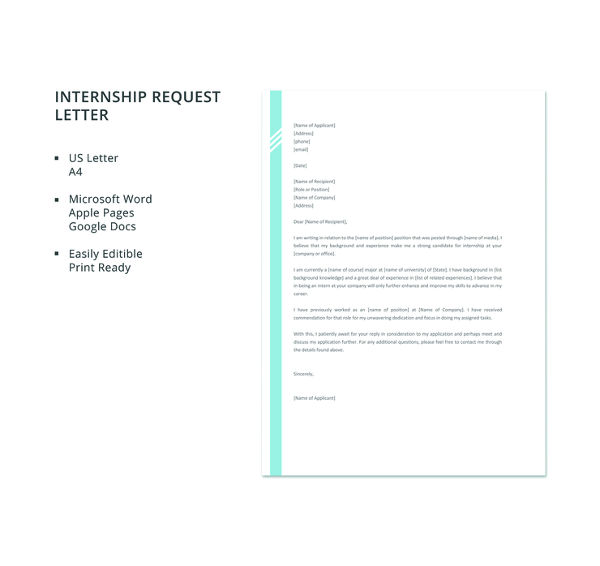 free-internship-request-letter-template