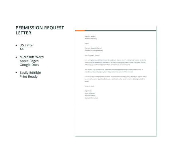 free-permission-request-letter-template