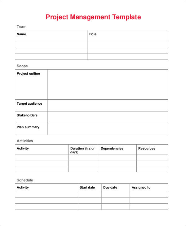 numbers project management template