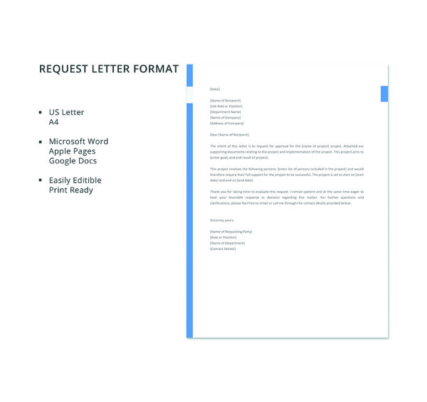 free-request-letter-format