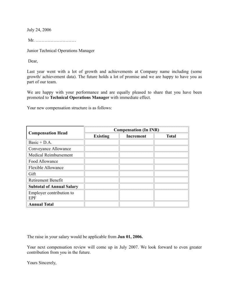junior technical operations manager appraisal letter template 11 788x1020