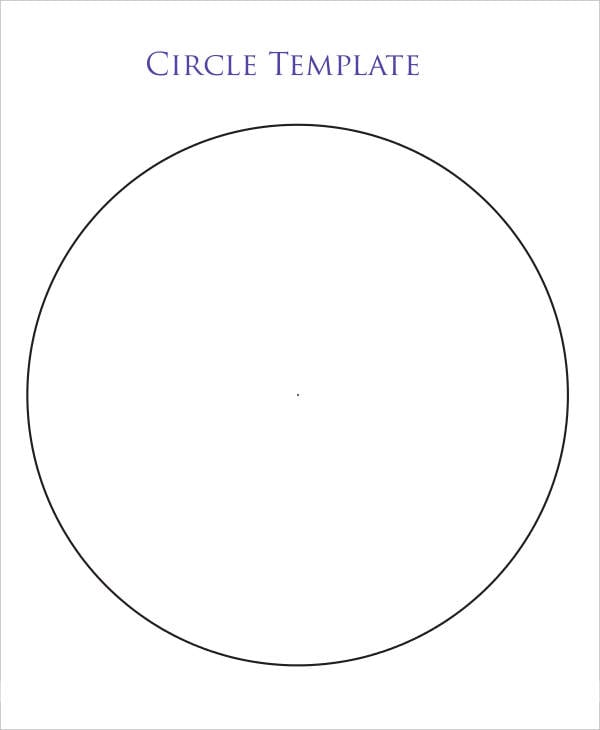 large circle template