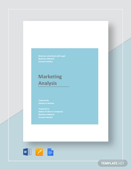 marketing analysis template