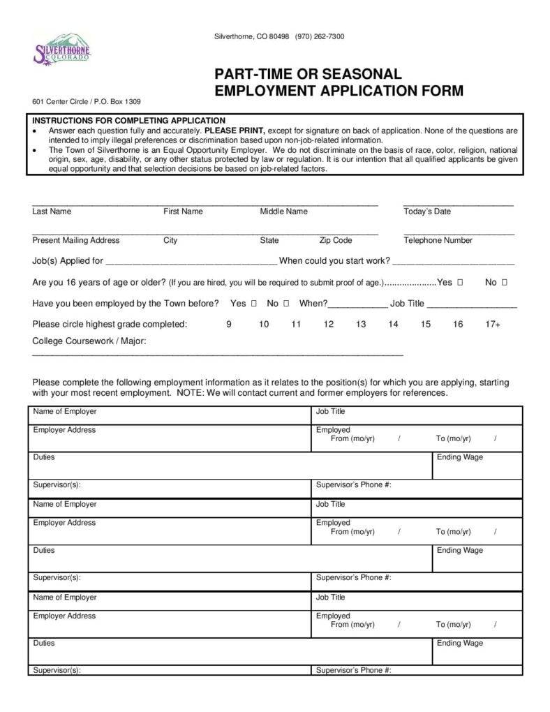 23+ Employment Application Form - Free Samples, Examples Formats With Regard To Employment Application Template Microsoft Word