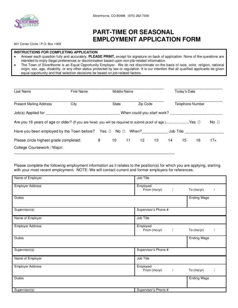 14 employment application form free samples examples formats