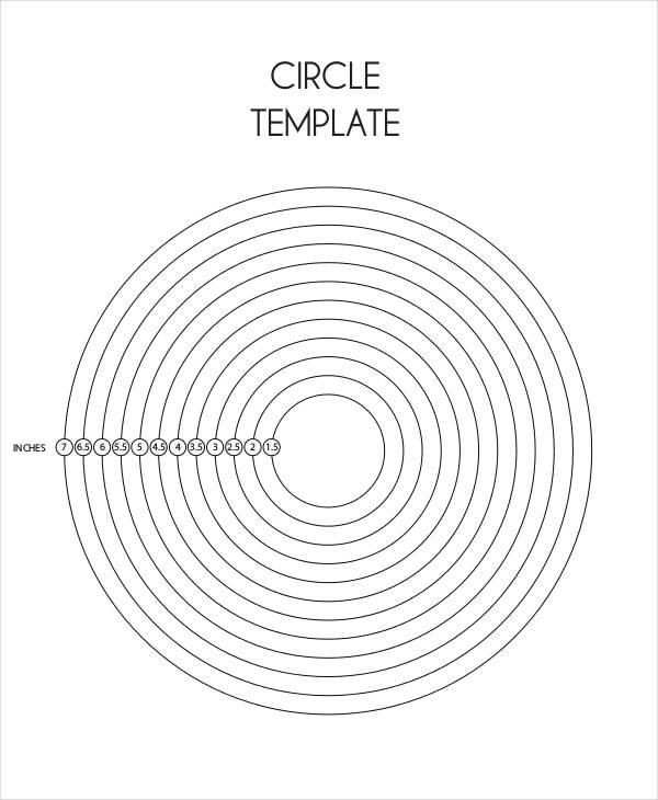 9in Circle Printable Template