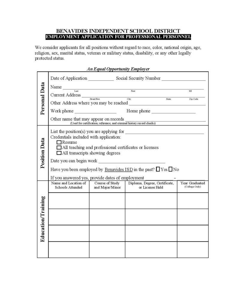 14 employment application form free samples examples formats