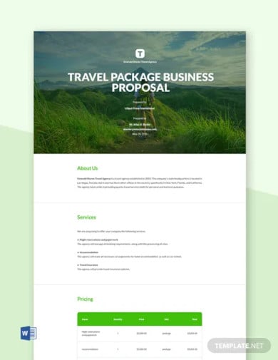 professional business proposal template