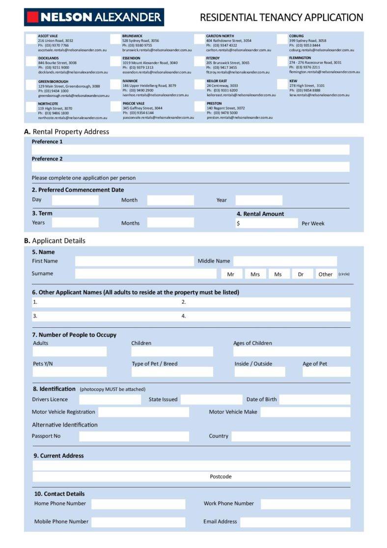 25+ Lease Application Templates - Free Free Word, PDF, Excel Format ...