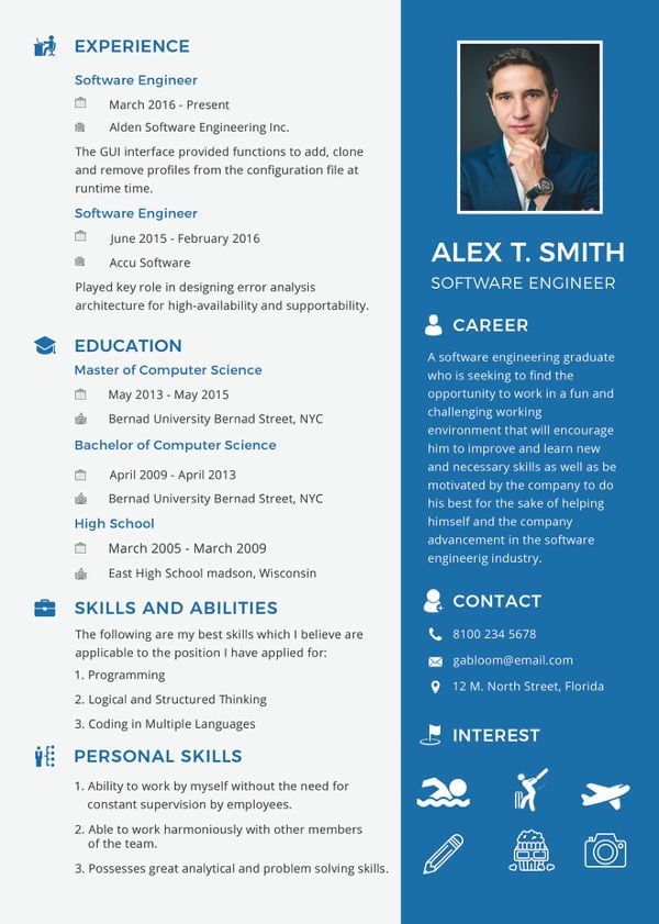 resume-for-software-engineer-fresher-template