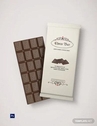 sample chocolate packaging template