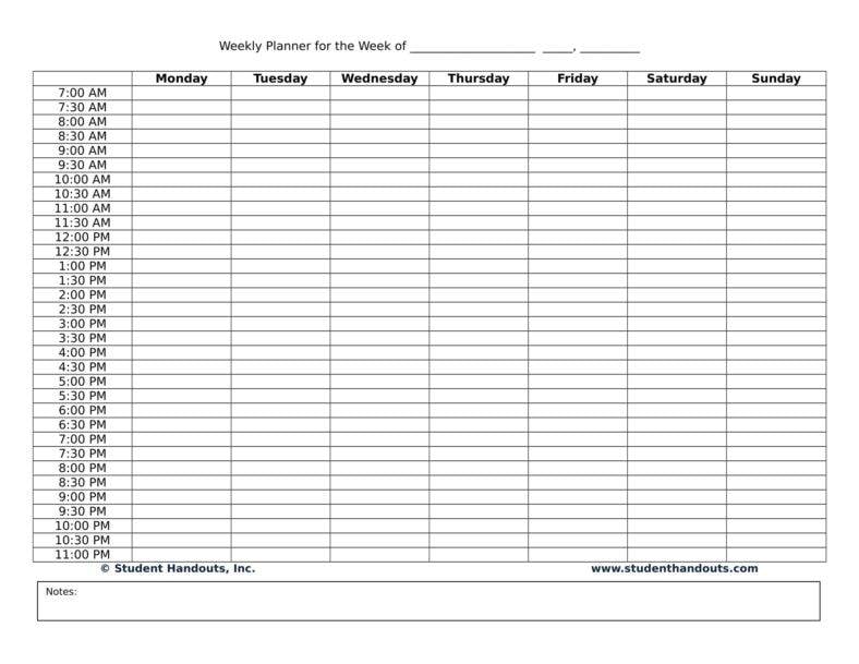 sample daily organizer planner for staff and employee 1 788x60