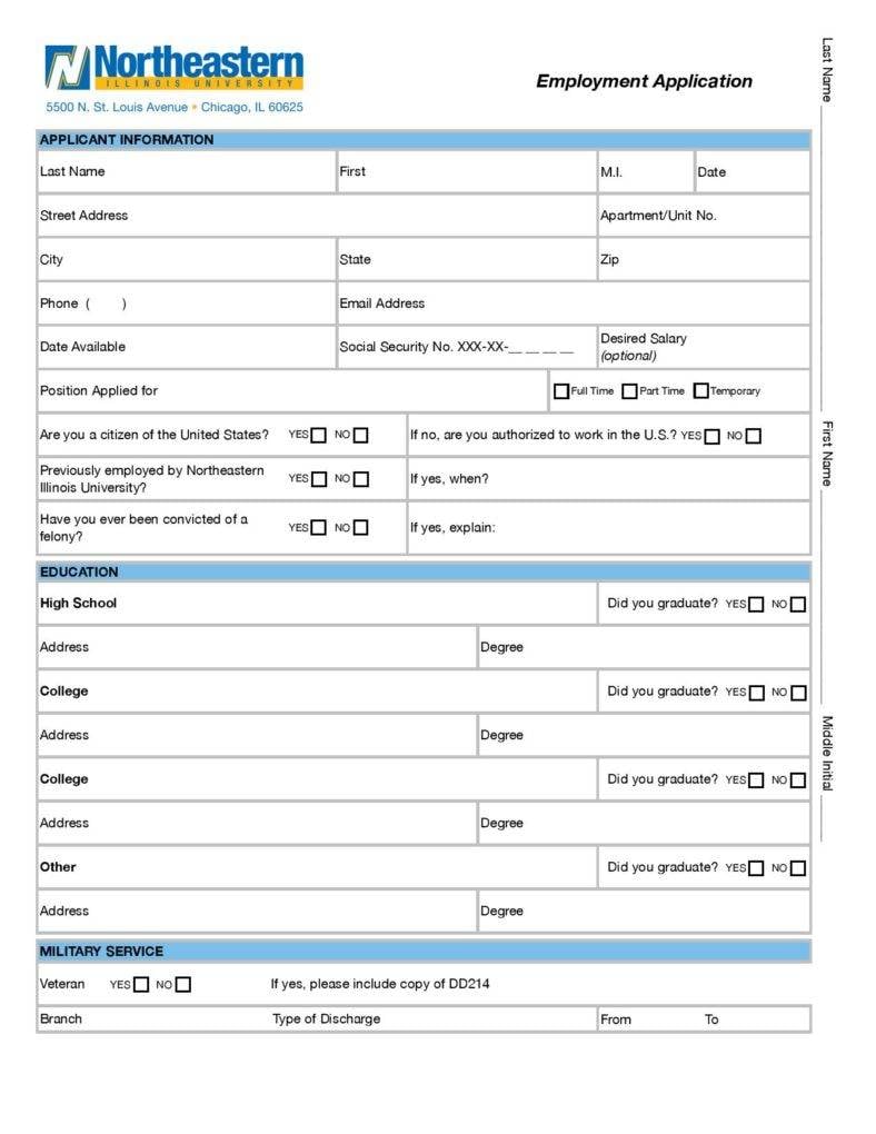 standard employment application form page 001 788x1020